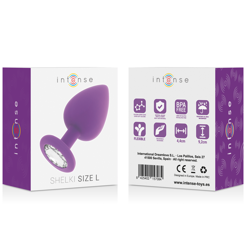Analni čep Intense - Shelki L, vijolična