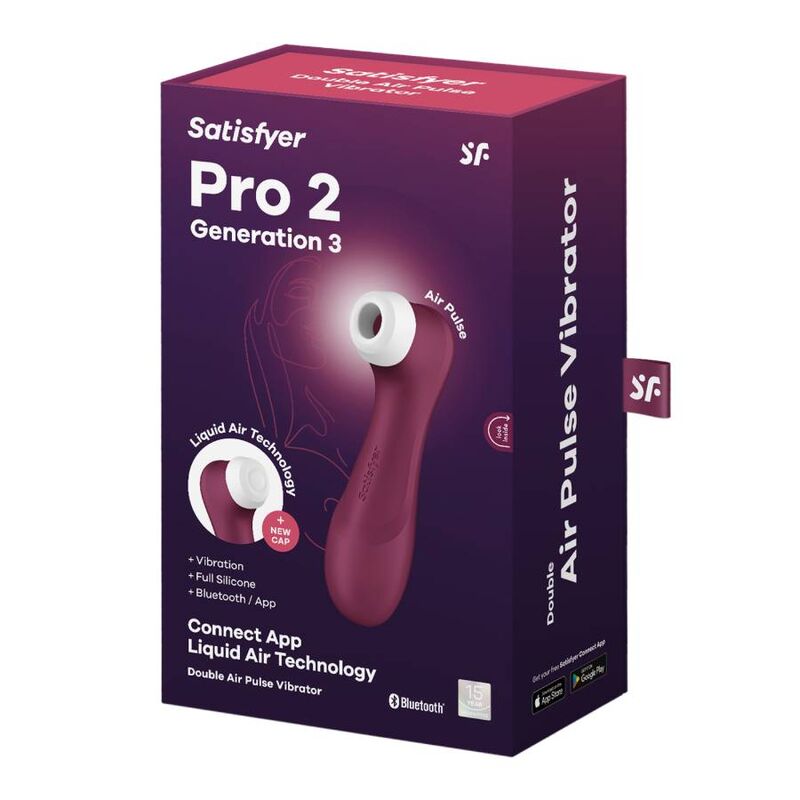 Stimulator klitorisa Satisfyer - Pro 2 Gen 3, rdeča