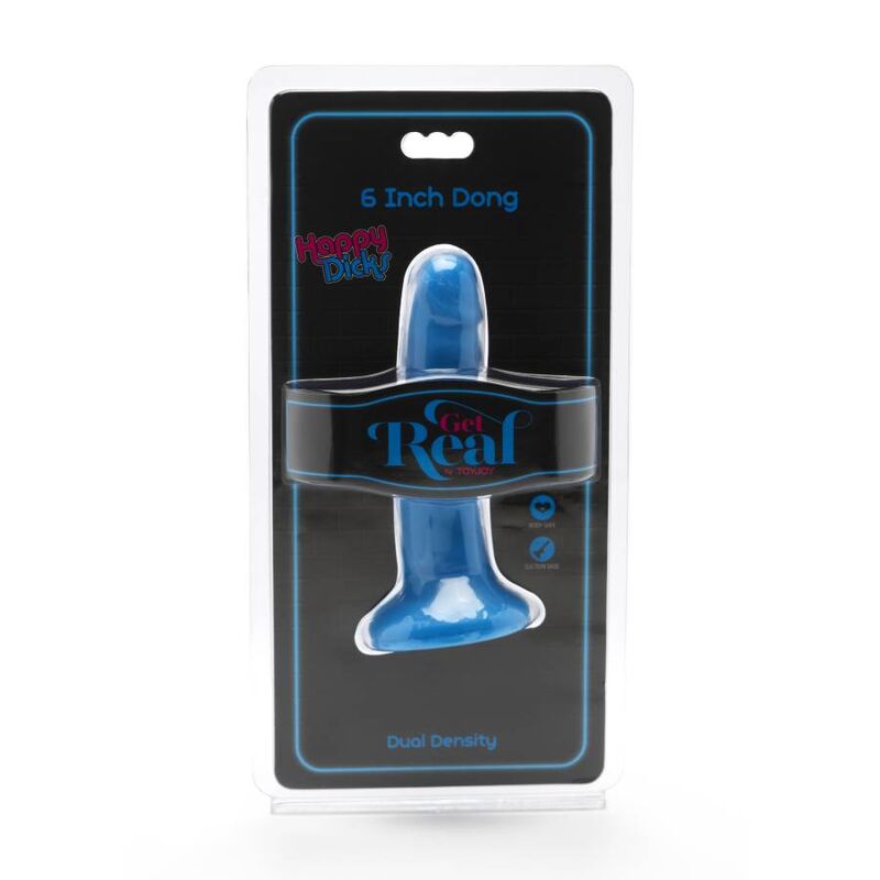 GET REAL - HAPPY DICKS DONG 12 CM MODRA