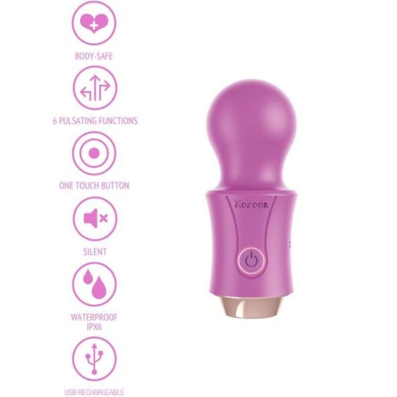 Manjši vibrator XOCOON - The Traveller Wand, roza