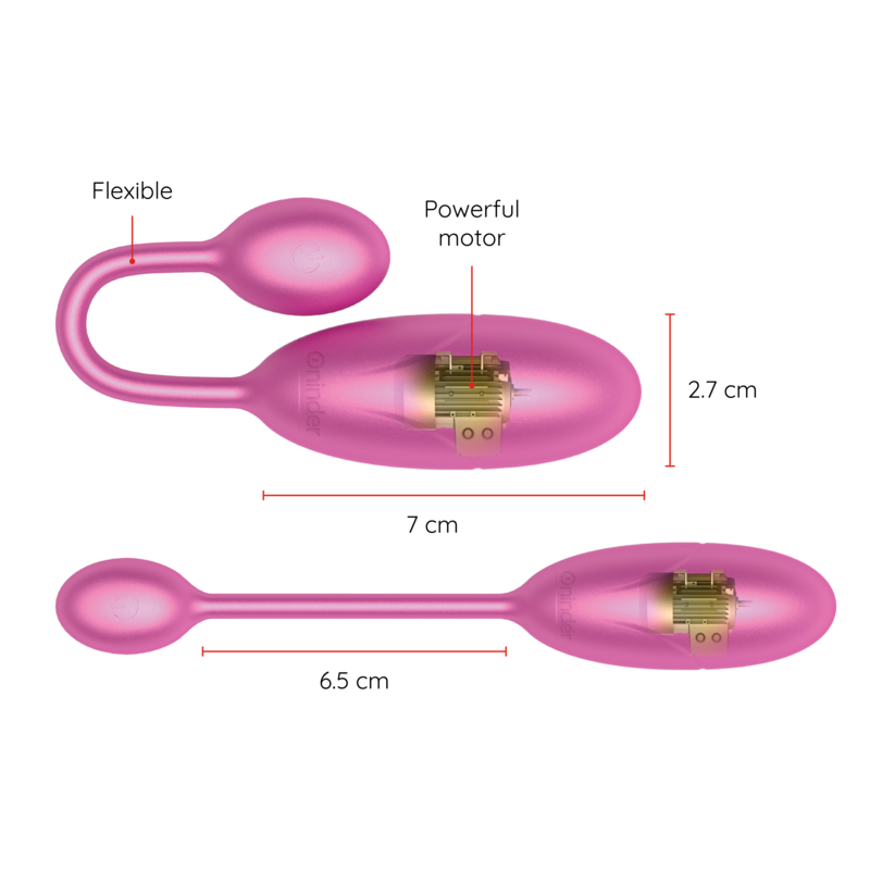 ONINDER - VIBRACIJSKO JAJCE DENVER ROZA 7 X 2,7 CM BREZPLAČNA APLIKACIJA