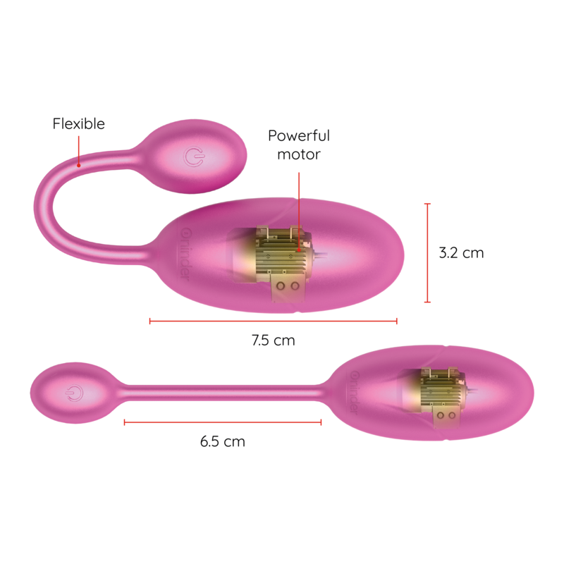ONINDER - TOKIJSKO VIBRACIJSKO JAJCE ROZA 7,5 X 3,2 CM BREZPLAČNA APLIKACIJA