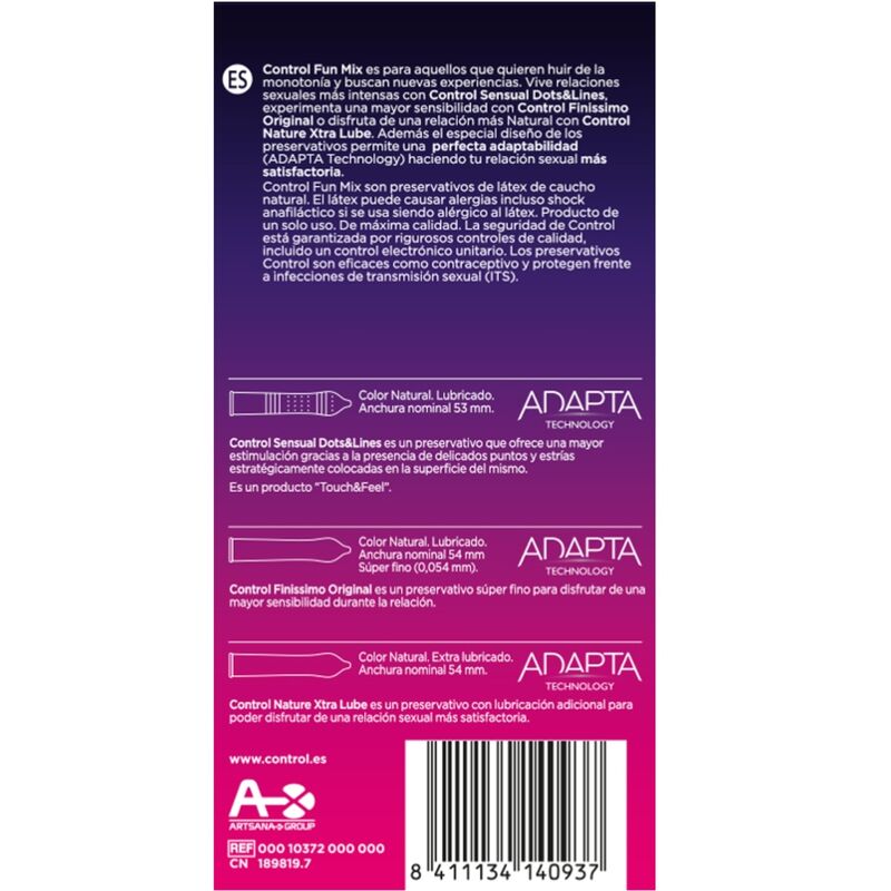 Kondomi Control Feel Fun Mix, 6 kos