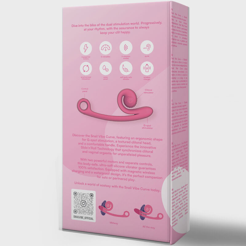 POLŽ VIBE - KRIVULJNI VIBRATOR ROZA