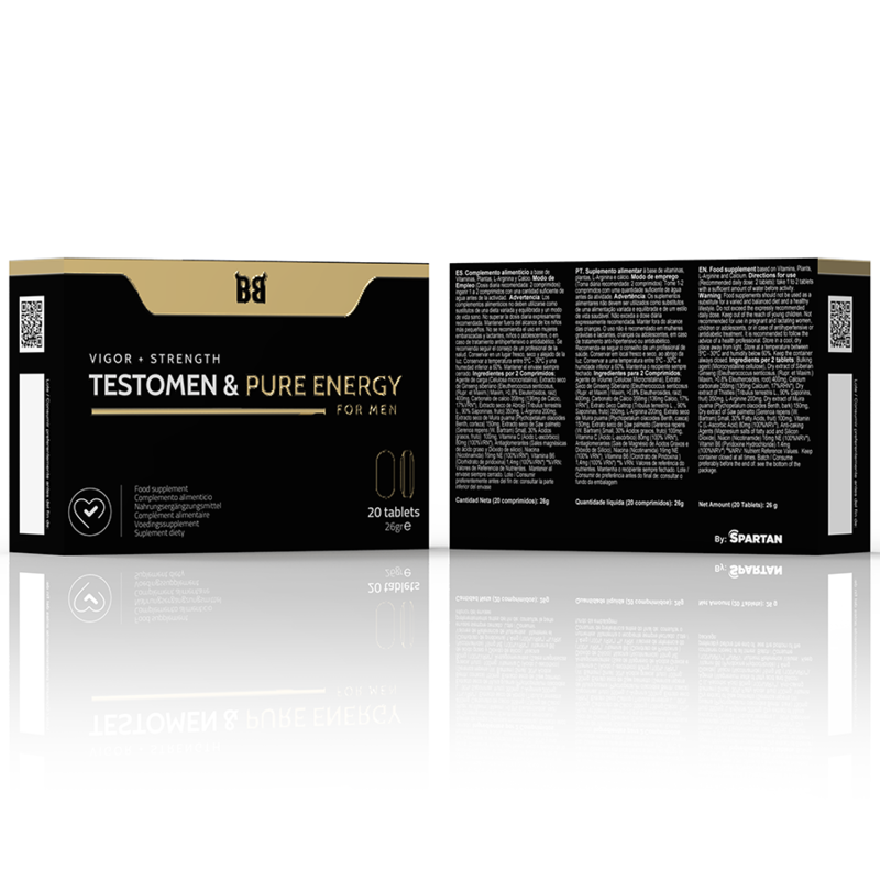 Erekcijske tablete Black Bull Testomen and Pure Energy, 20 kos