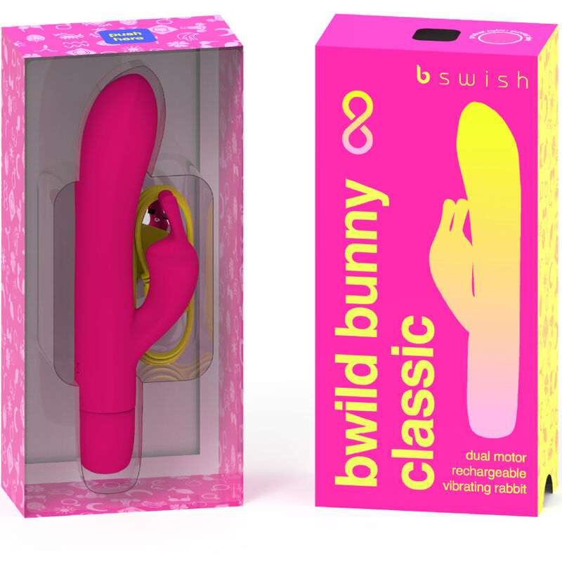 B SWISH - BWILD BUNNY INFINITE CLASSIC VIBRATOR ZA POLNJENJE ROZA SILIKON