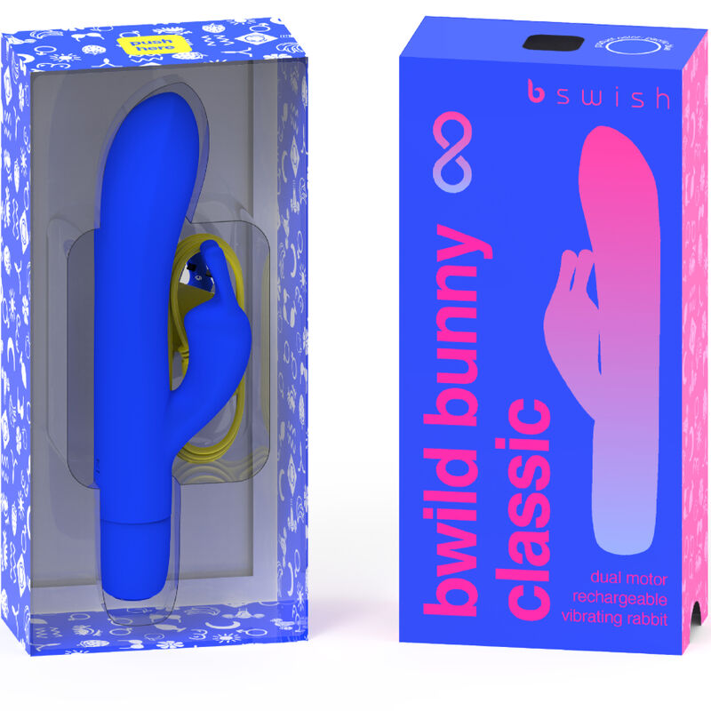 B SWISH - BWILD BUNNY INFINITE CLASSIC VIBRATOR ZA POLNJENJE MODRI SILIKON