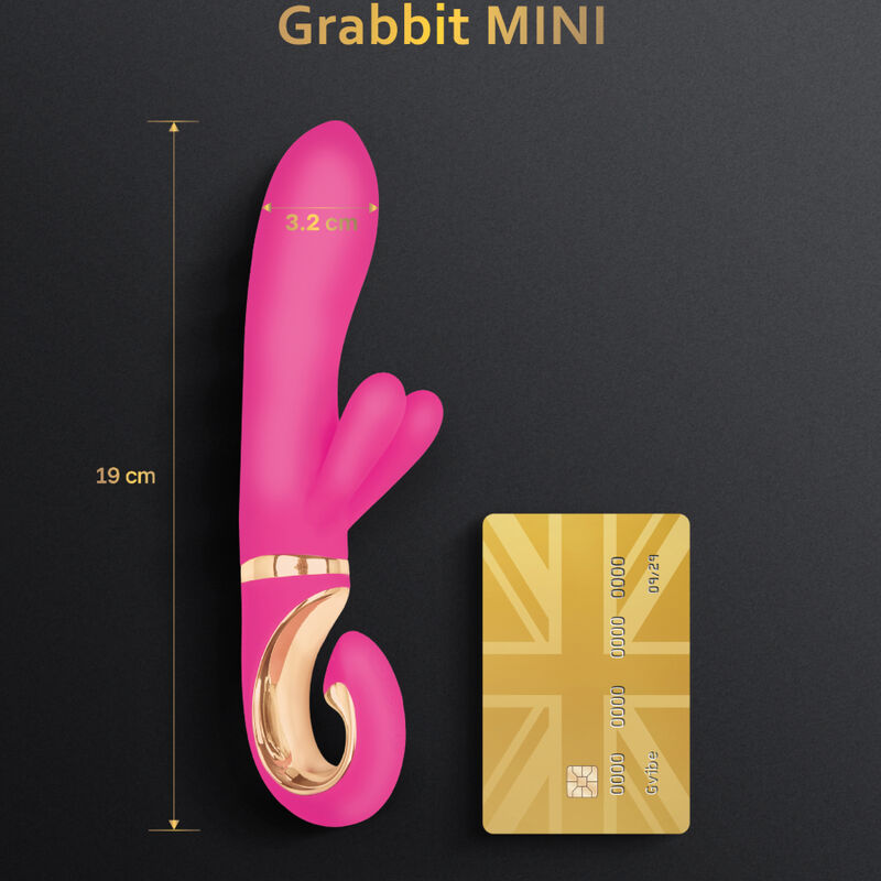 G-VIBE - GRABBIT MINI ROZA SILIKONSKI VIBRATOR