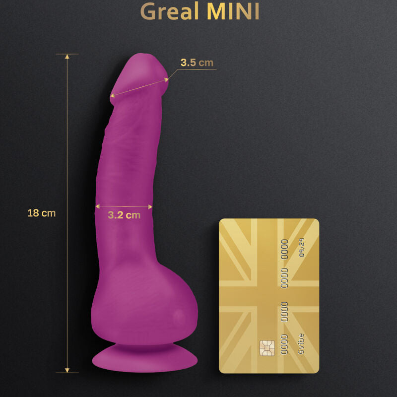 G-VIBE - GREAL MINI FUKSIJA SILIKONSKI VIBRATOR DILDO