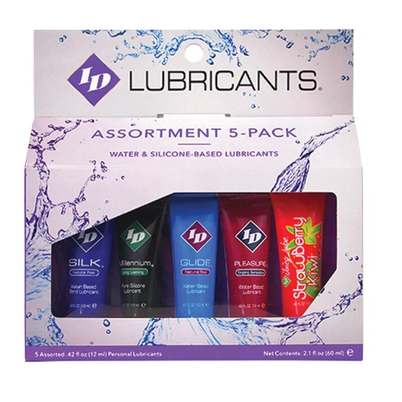 Lubrikanti z okusom ID Juicy Lube, 5x12 ml