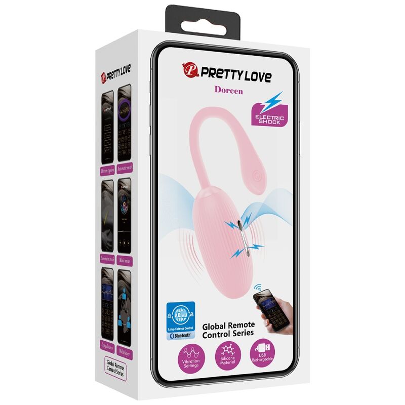 PRETTY LOVE - DOREEN ROZA VIBRACIJSKO JAJCE ZA POLNJENJE