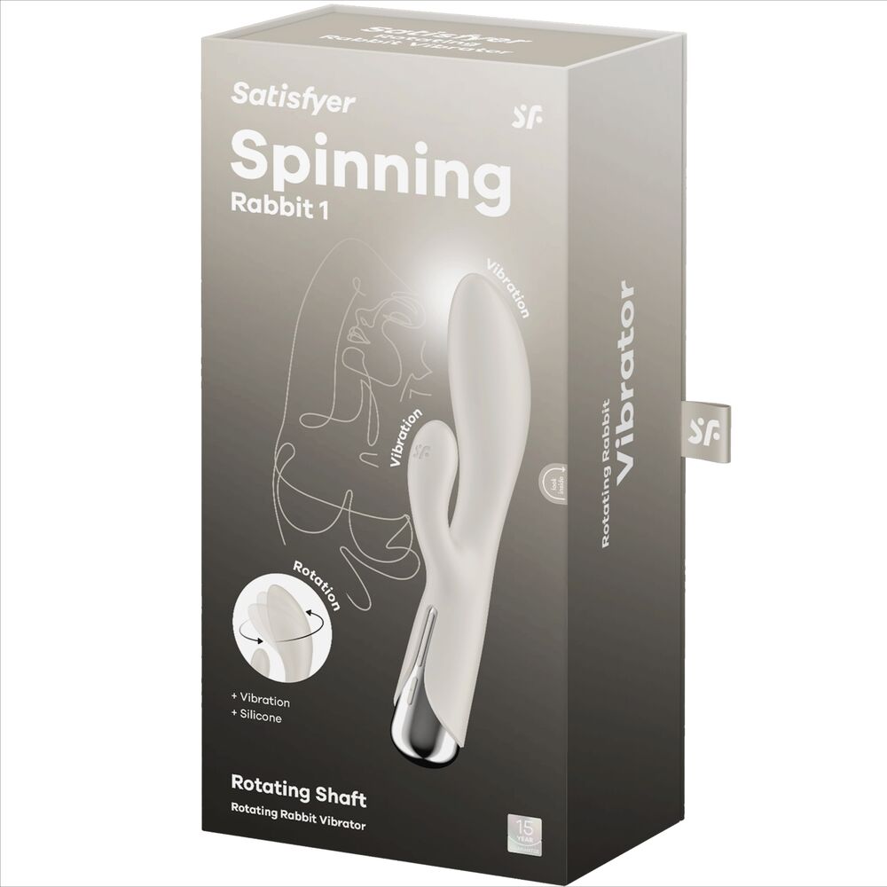 Rabbit vibrator Satisfyer - Spinning Rabbit 1, rdeča