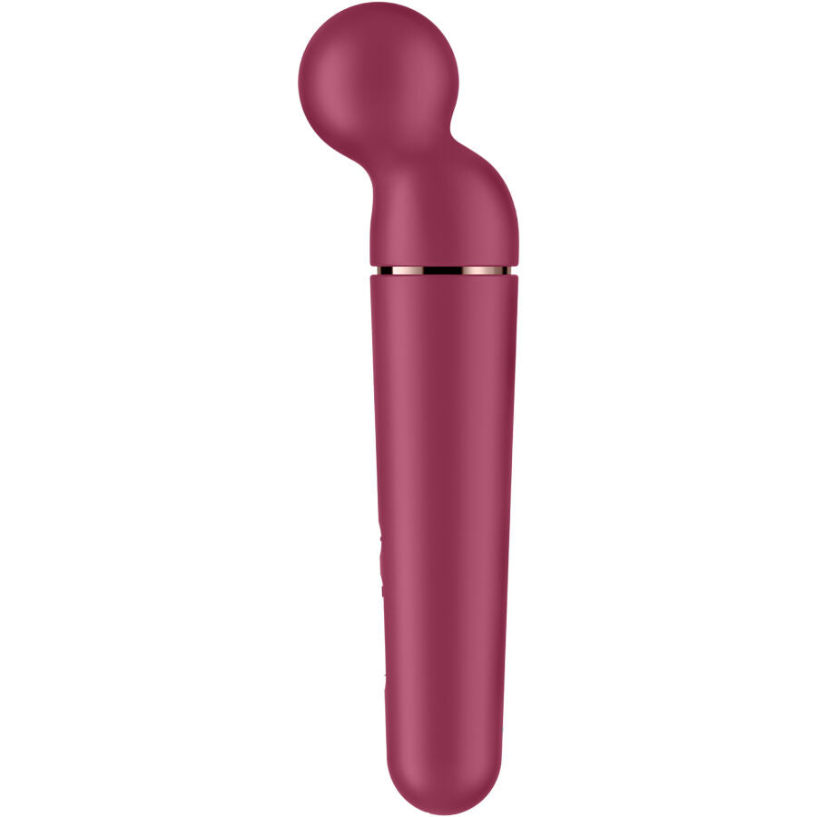 Masažni vibrator Satisfyer - Planet Wand-er, rdeča