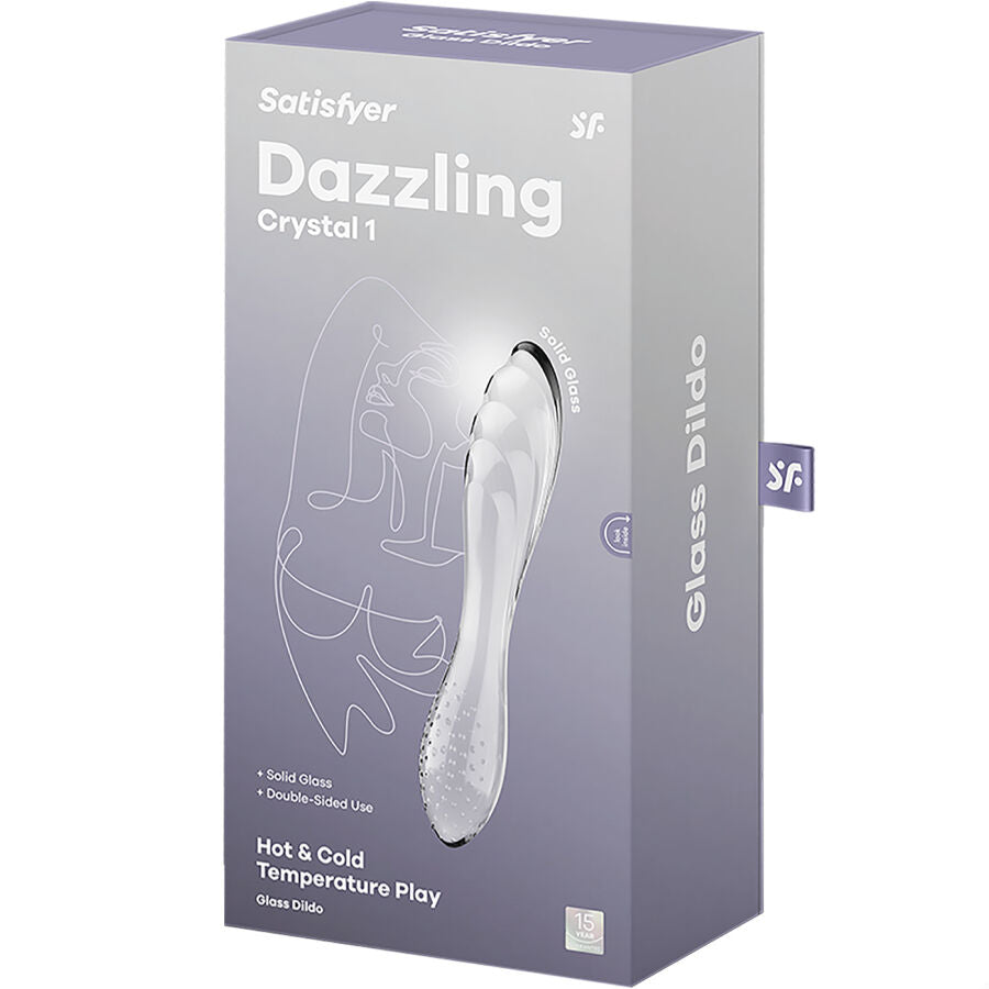 Steklen dildo Satisfyer - Dazzling Crystal, prozorna