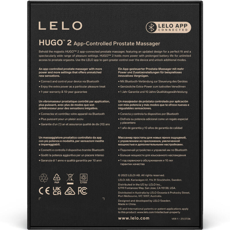 LELO - HUGO 2 ZELENA MASAŽNA NAPRAVA ZA PROSTATO