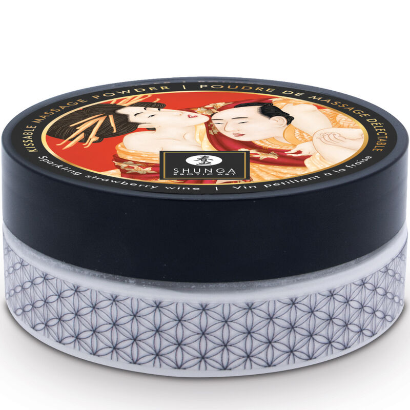 Set z jedilnim pudrom Shunga - Strawberry
