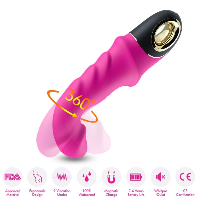 ARMONY - JOYBLADE DILDO VIBRATOR ROTATOR FUKSIJA