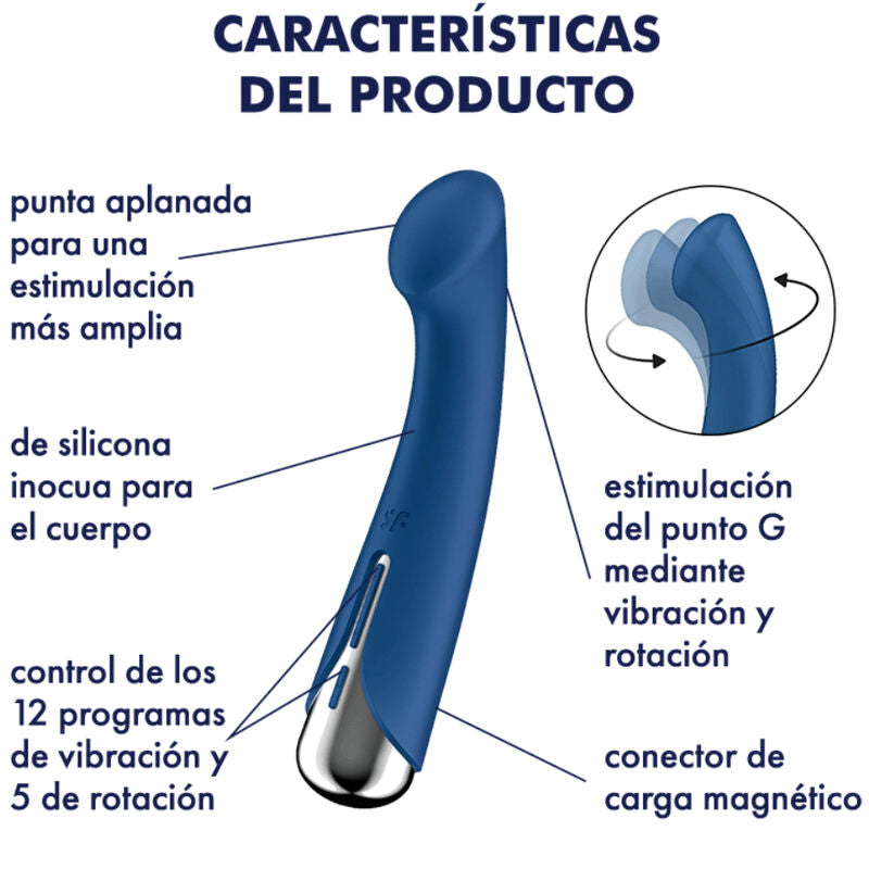 Vibrator G točke Satisfyer - Spinning G-spot 1, rdeča