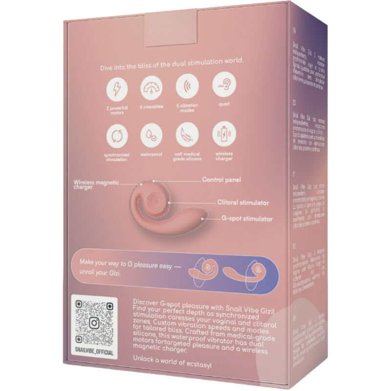 POLŽ VIBE - GIZI DVOJNI STIMULATOR ROZA