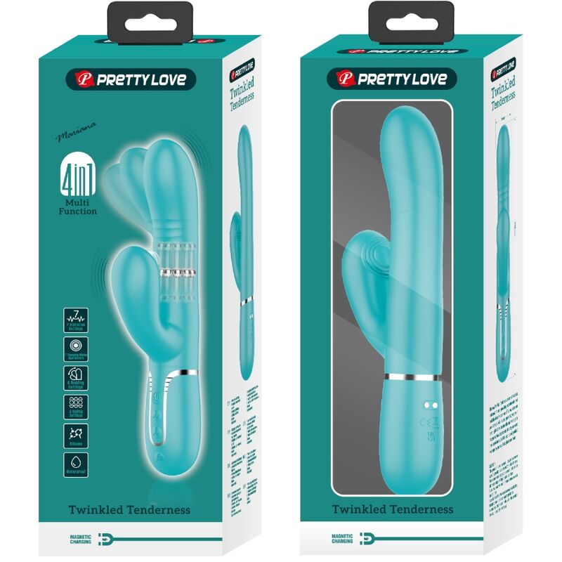 PRETTY LOVE - VEČNAMENSKI VIBRATOR ZA G-TOČKO AQUA GREEN