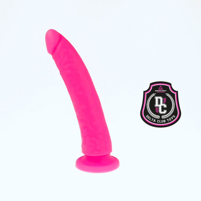 DELTA CLUB - IGRAČE ROZA DILDO MEDICINSKI SILIKON 17 CM -O- 3 CM