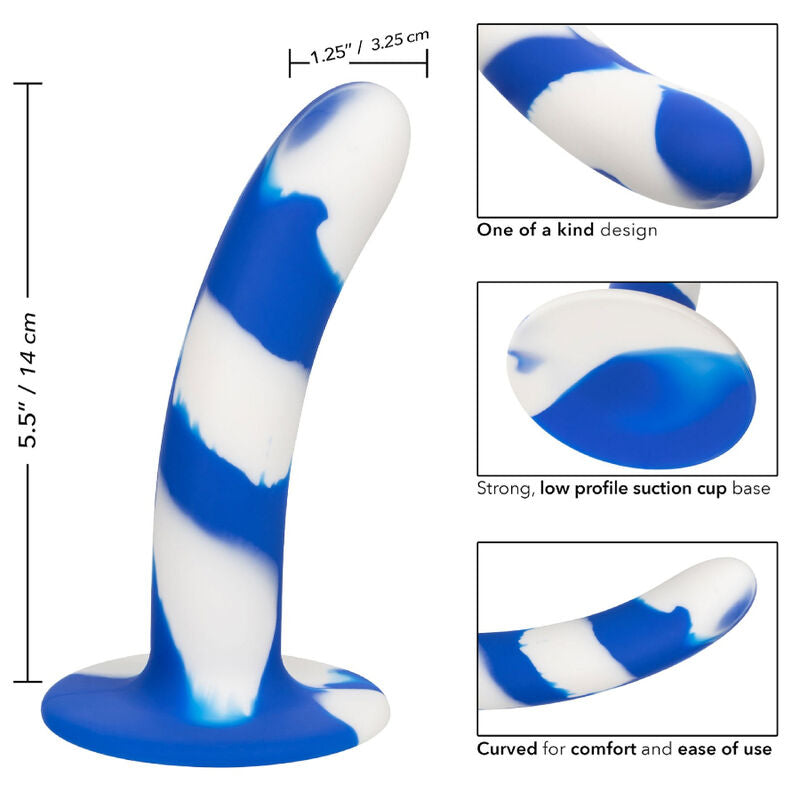 CALEXOTICS - ADMIRAL SWIRL DILDO FLEKSIBILEN