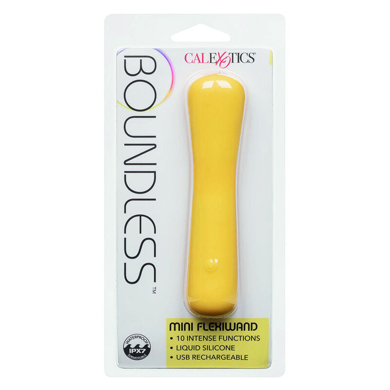 Bullet vibrator CALEXOTICS - Boundless Mini FlexiWand, rumena