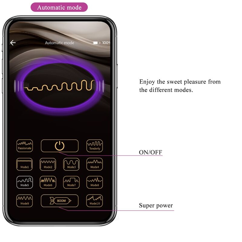 PRETTY LOVE - CATALINA VIBRATOR APP DALJINSKI UPRAVLJALNIK VIJOLIČNA