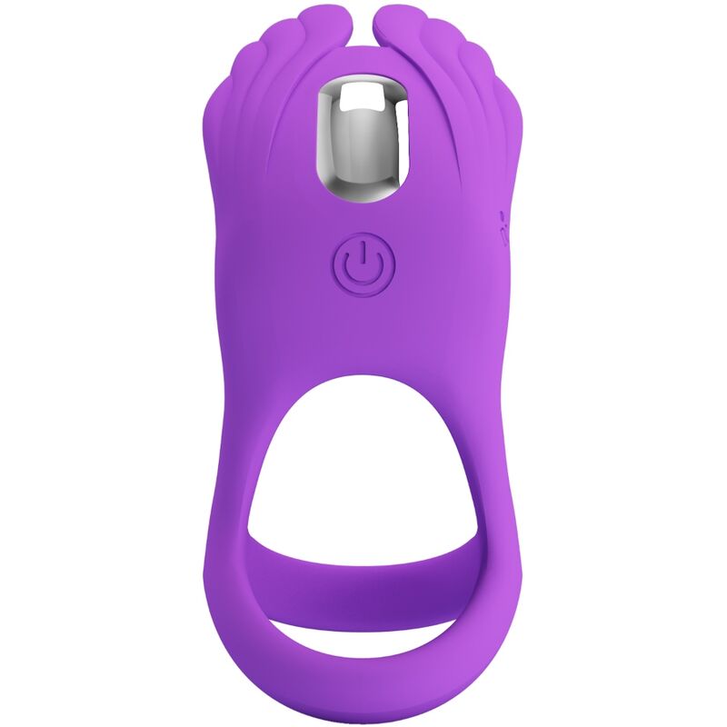 PRETTY LOVE - SILAS VIBRANT PENIS RING 7 VIBRACIJ VIJOLIČNI SILIKON