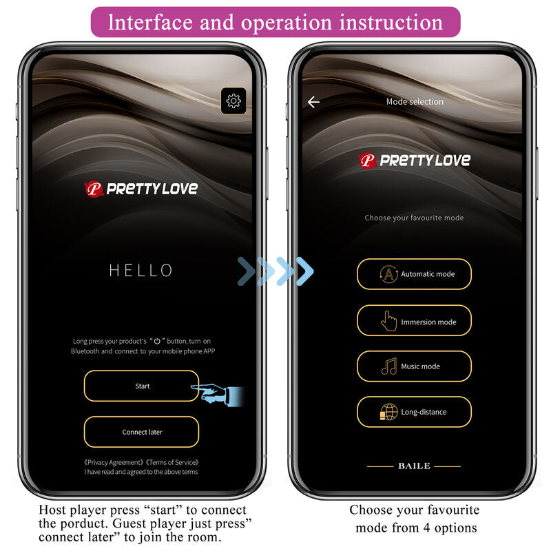 Stimulator G točke z elektrostimulacijo Pretty Love - Hector, vijolična