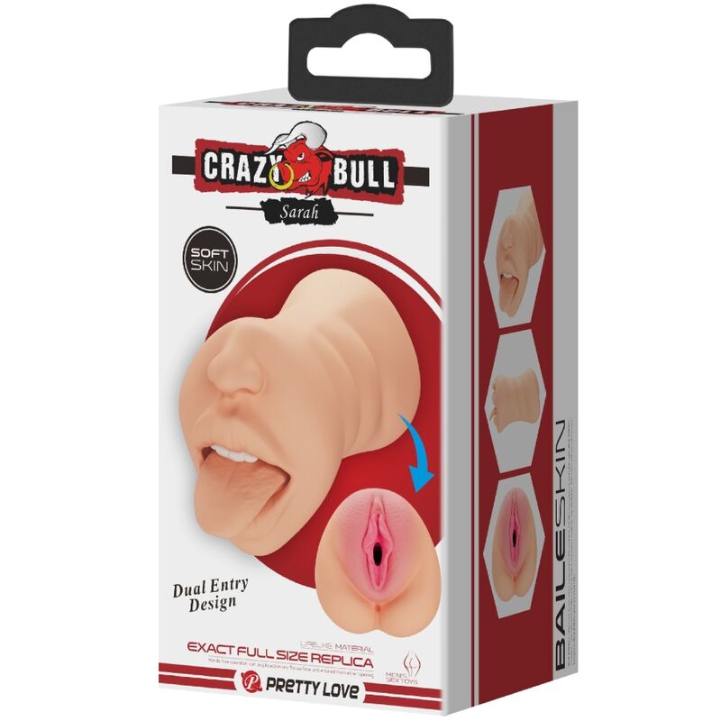 CRAZY BULL - SARAH VAGINA-SHAPED MASTUBADOR DVOJNI VSTOP