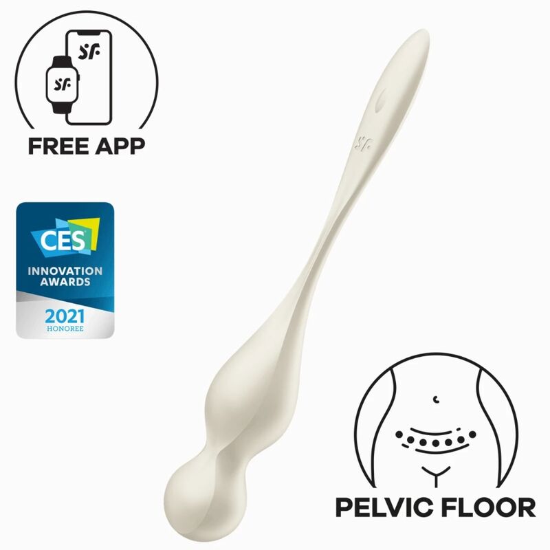 Vibracijske kroglice Satisfyer - Love Birds, bela