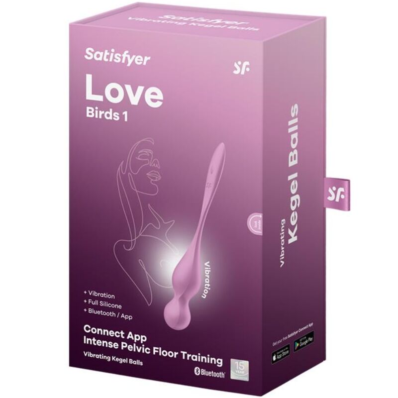 Vibracijske kroglice Satisfyer - Love Birds, roza