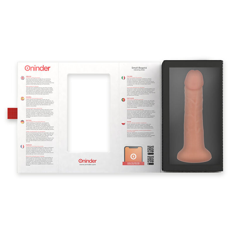 ONINDER - MALI BOGOTA VIBRATOR DILDO 9 HITROSTI NARAVNI 17,5 CM -O- 4 CM - BREZPLAČNA APLIKACIJA