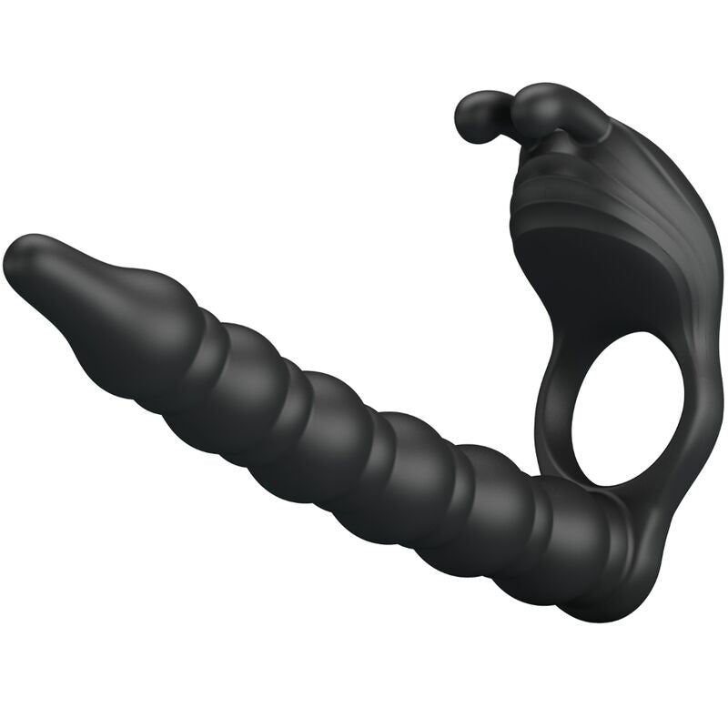 Analni vibrator z obročkom Pretty Love - Blackney, črna
