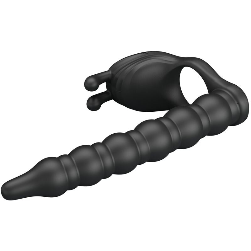 Analni vibrator z obročkom Pretty Love - Blackney, črna