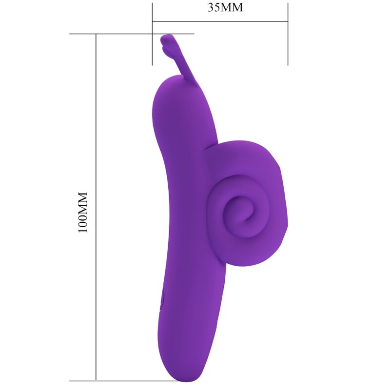 LEPA LJUBEZEN - POLŽ MOČAN VIJOLIČNI STIMULATOR ZA PRSTE