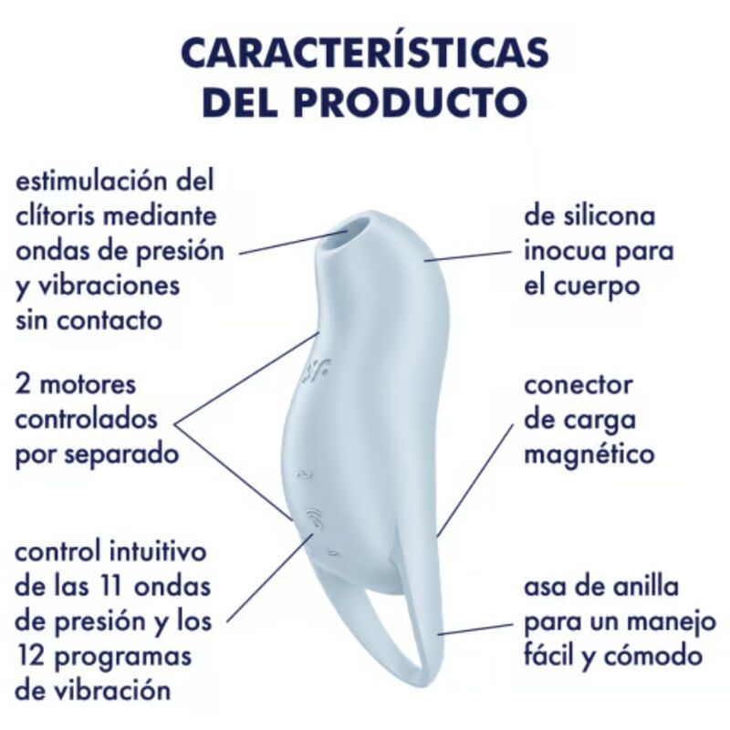 Stimulator klitorisa Satisfyer - Pocket Pro 1, modra