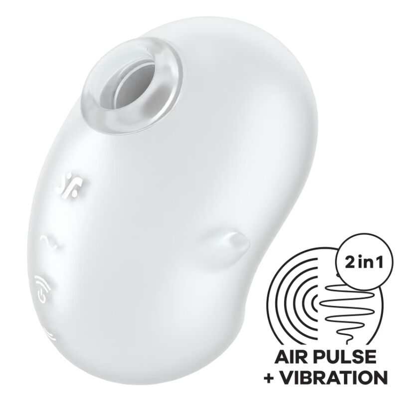 Stimulator klitorisa Satisfyer - Cutie Ghost, bela
