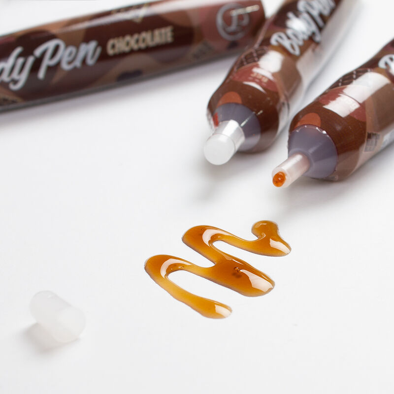Jedilna barva za telo Secret Play Body Pen - Chocolate