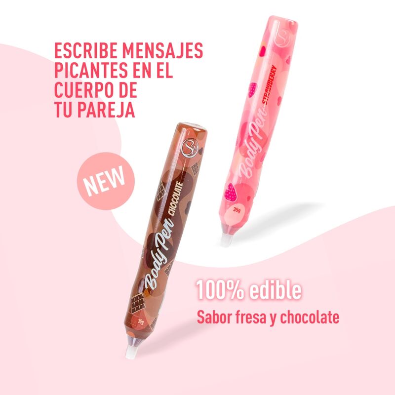 Jedilna barva za telo Secret Play Body Pen - Chocolate