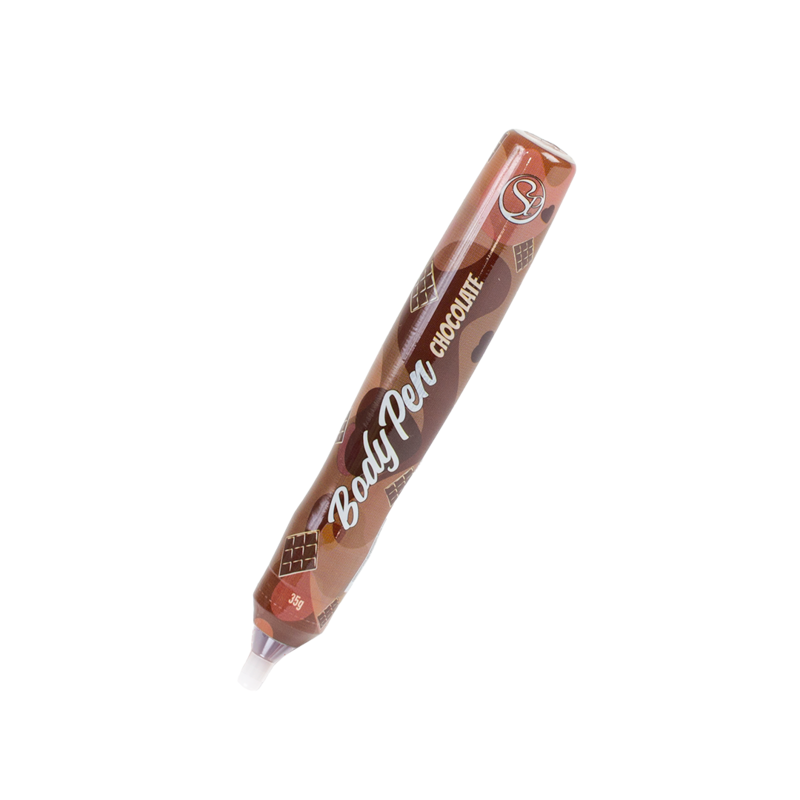 Jedilna barva za telo Secret Play Body Pen - Chocolate