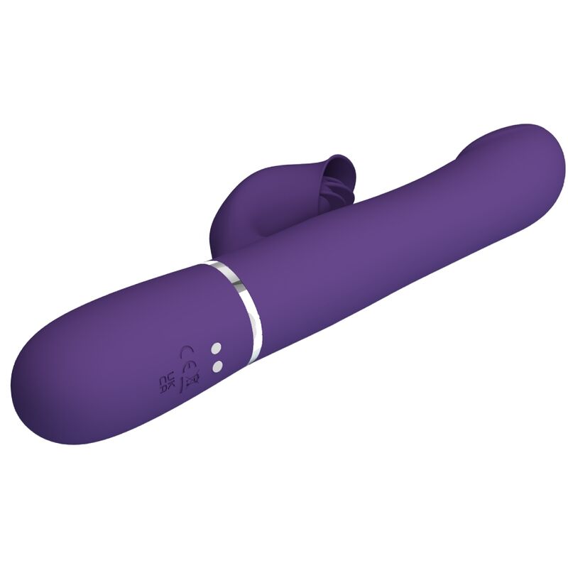 LEPA LJUBEZEN - ZALIN ZAJČEK VIBRATOR BISERI 4 V 1 VIJOLIČNA