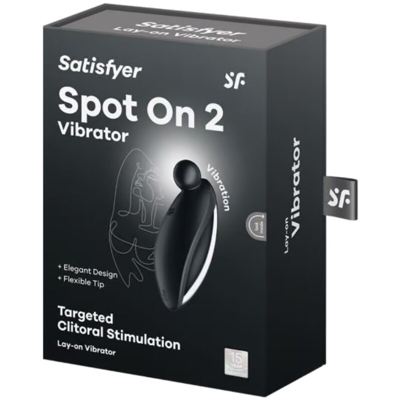 Stimulator klitorisa Satisfyer - Spot On 2, črna