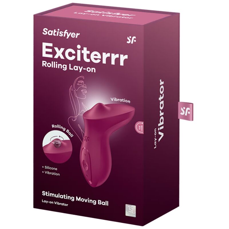Stimulator klitorisa Satisfyer - Exciterrr, rdeča