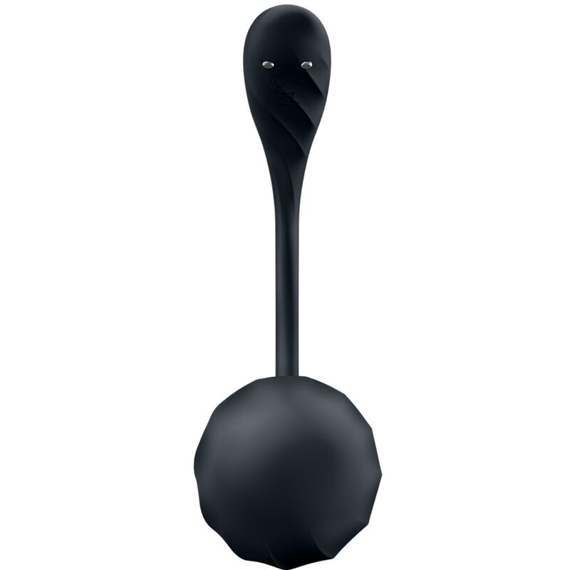 Vibracijski jajček Satisfyer - Ribbed Petal, črna