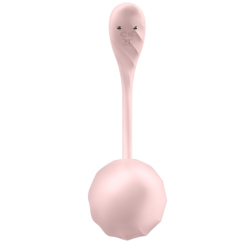 Vibracijski jajček Satisfyer - Ribbed Petal, roza