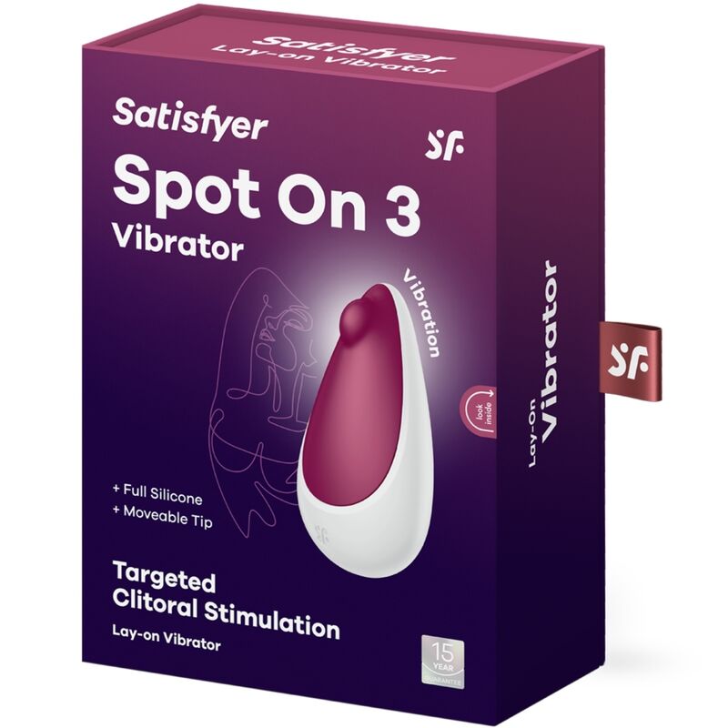 Stimulator klitorisa Satisfyer Spot On 3, rdeča