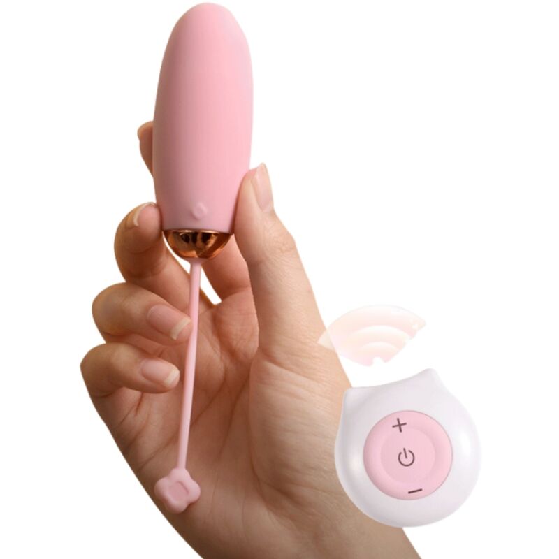ARMONY - KITTY FUN EGG VIBRATOR DALJINSKI UPRAVLJALNIK 10 VIBRACIJ ROZA