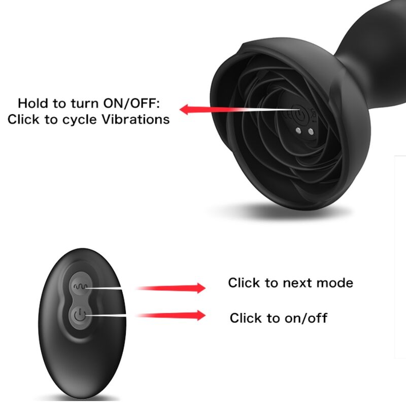 Analni vibrator Extreme A - Bloom, črna